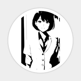 Anime Girl In Office Uniform 13 Magnet